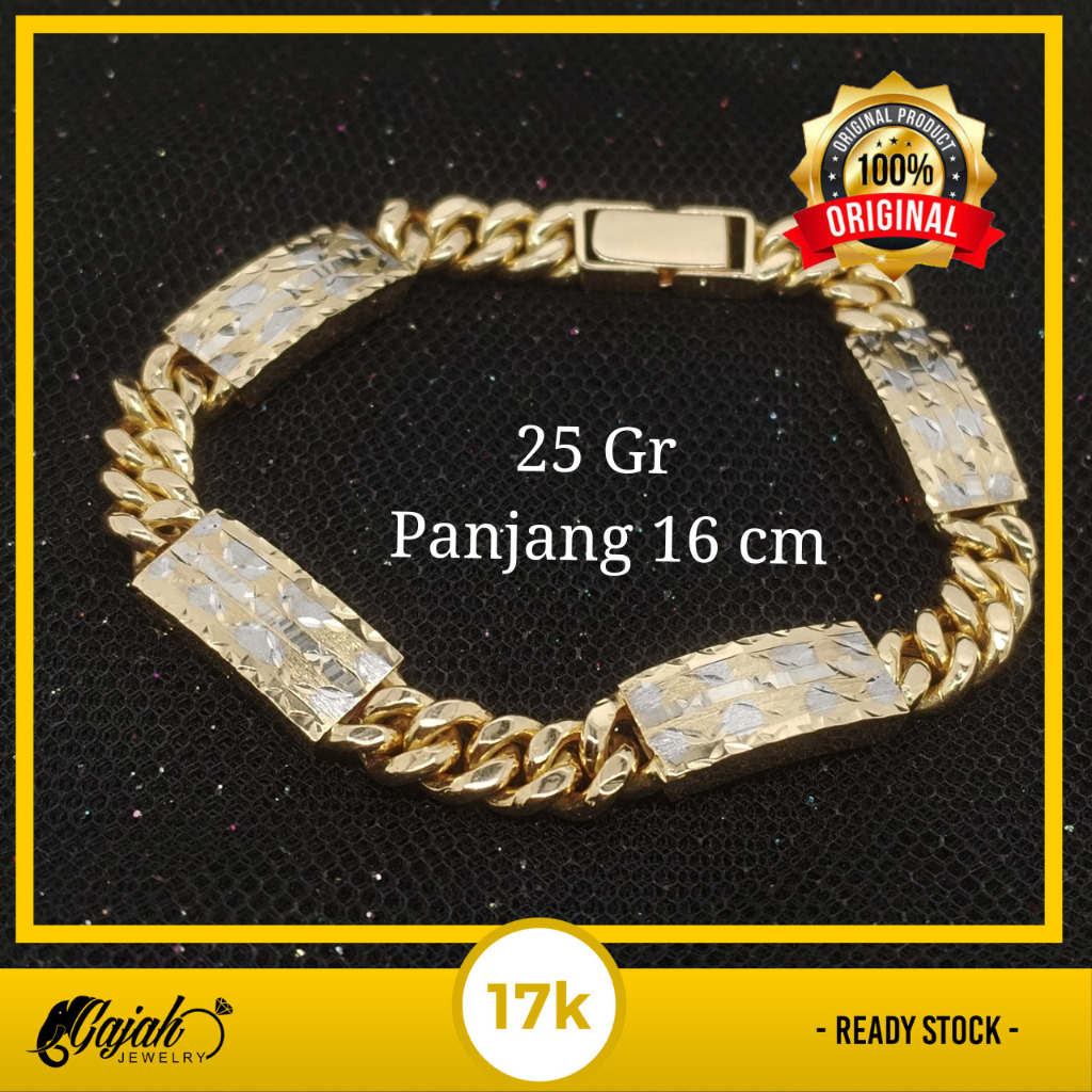 Gelang Emas 17K - Toko Emas Gajah Online - 25 Gr - 4864