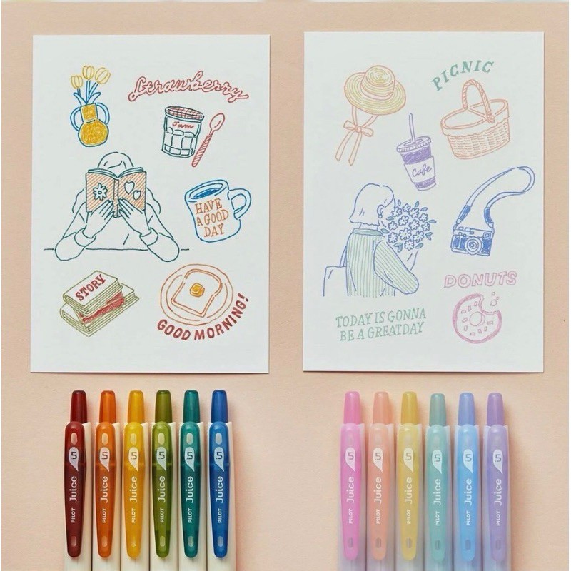 

Pilot Juice Classic Colors Dull Colors 0.5mm Gel Ink Pen Pulpen Tinta Pastel