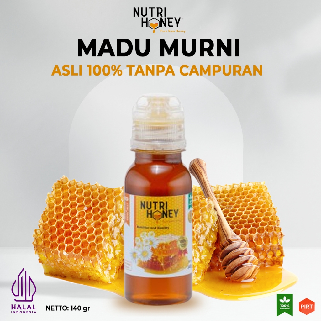 

Nutrihoney Madu Asli 100% Murni Organik / Raw Organic Honey / Madu Premium Asli