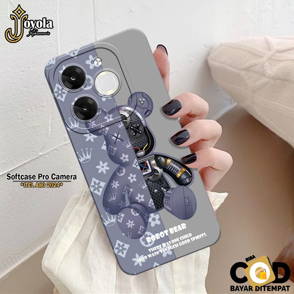 JOYOLA Case ITEL A80 2024 Terbaru - Fashion Case Kartun - Softcase ITEL A80 2024 - Pro Camera - Casi
