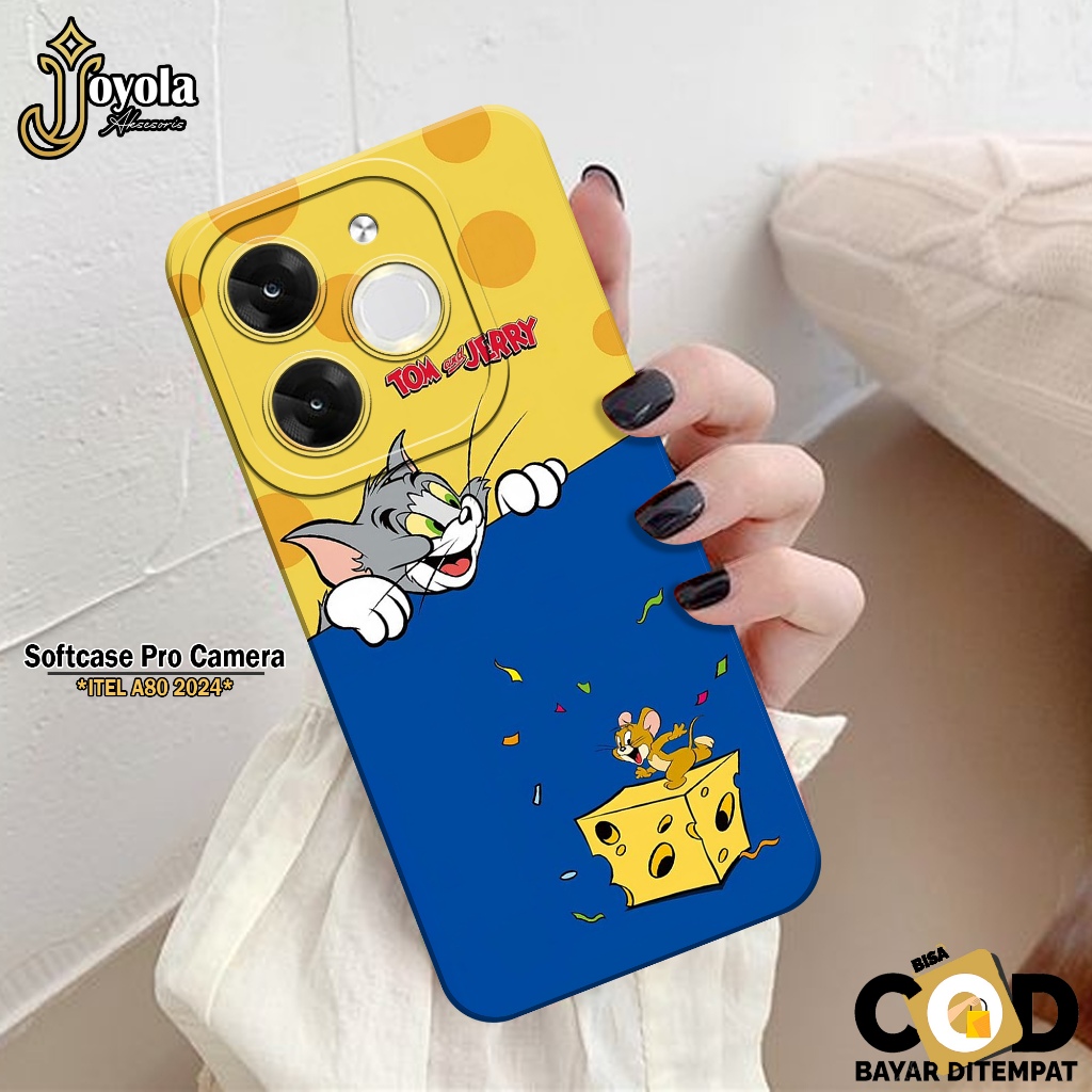 JOYOLA Case ITEL A80 2024 Terbaru - Fashion Case Kartun - Softcase ITEL A80 2024 - Pro Camera - Casi