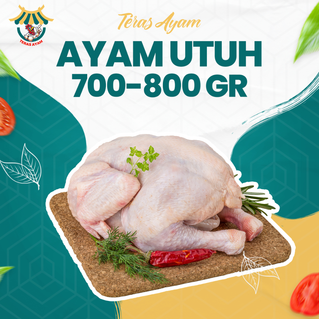 

Ay00! Ayam Utuh Halal 500-1300gr Tanpa Pengawet