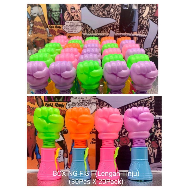 

Boxing Fist (Permen Tinju) C&J Aneka Rasa Tuti Frutti Gula Candy isi 30PCS