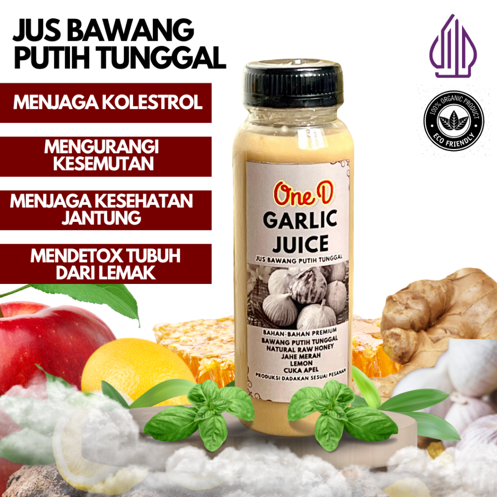 

Jus Bawang Putih Tunggal Lemon Jahe Merah Madu Raw Honey Cuka Apel Premium