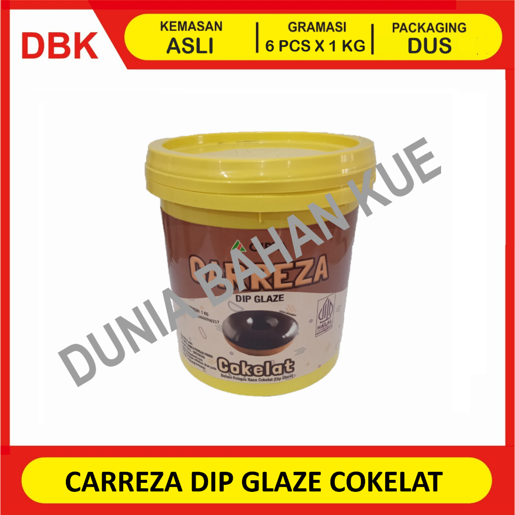 

COKELAT DIP GLAZE 1 KG - 1 DUS 6 PCS / GLAZE DARK CHOCOLATE SELAI OLESAN TOPPING