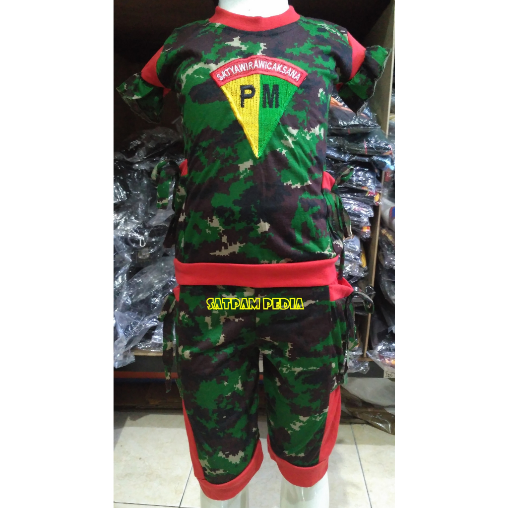 Kaos Anak Gambar PM Loreng - Kaos Anak PM Perempuan
