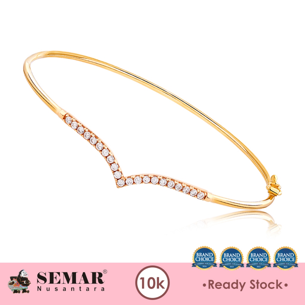 Gelang Emas Aurel Bangle Gold 10K Semar Nusantara