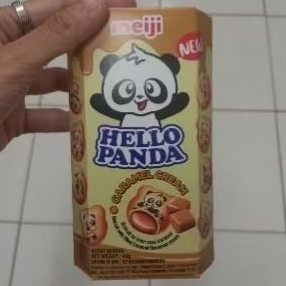 

Meiji Hello panda biskuit cream rasa Caramel 42gr