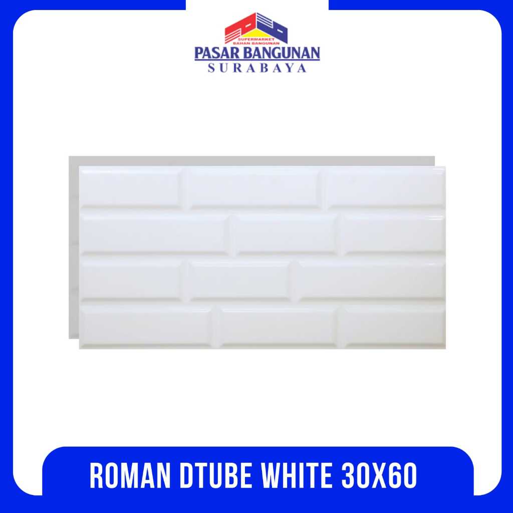 Keramik Roman dTube White 30x60 KW 1 Glossy