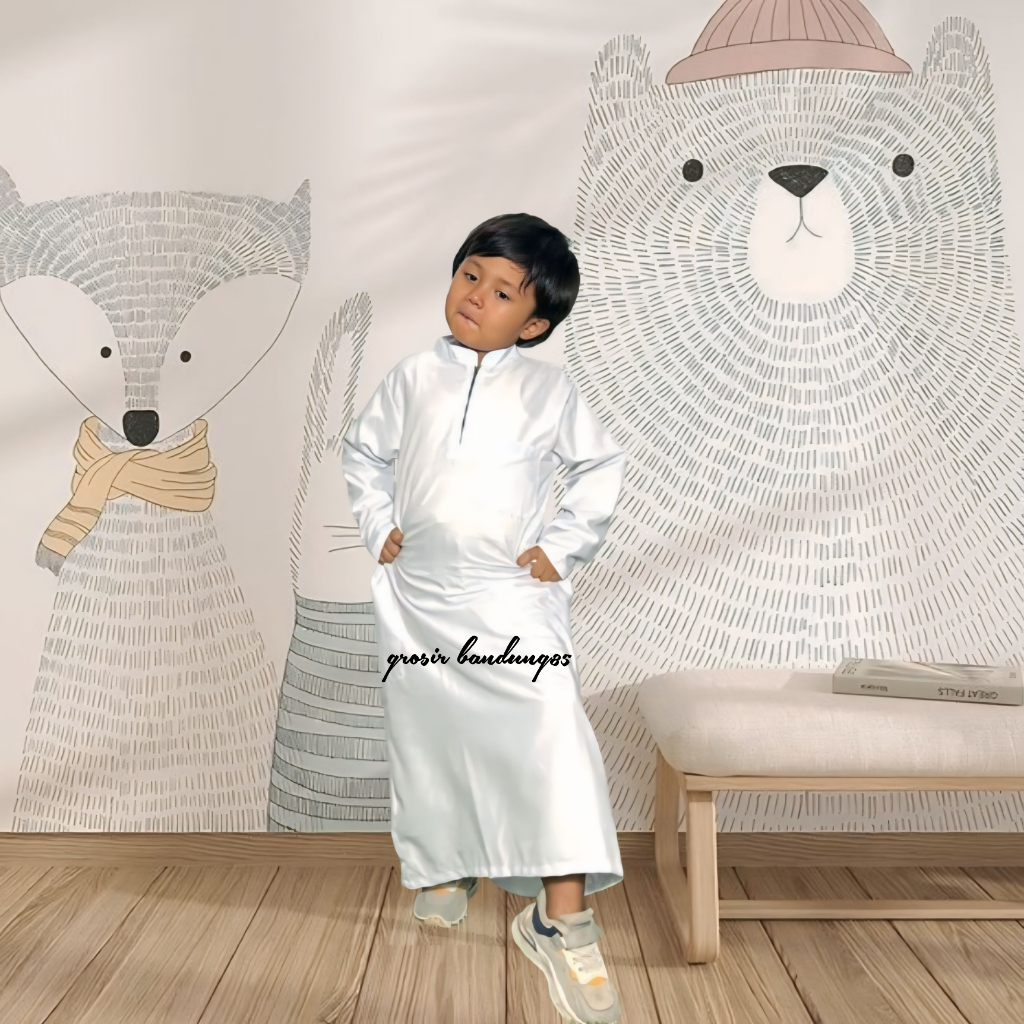 NEW PRODUCT Jubah Anak Laki Laki Umur 2-12 Tahun Gamis Anak Laki Laki Baju Muslim Terlaris Baju