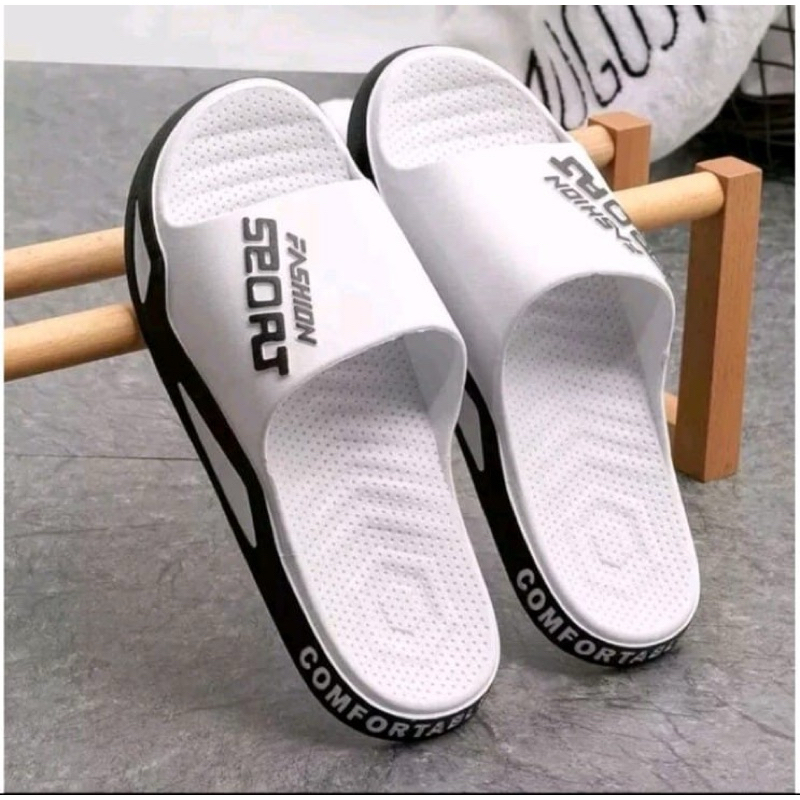 Sandal Slop Anak Cowok Tanggung Bahan Karet Jelly Anti Slip Anti Licin Sandal Slop Anak cowok Kekini