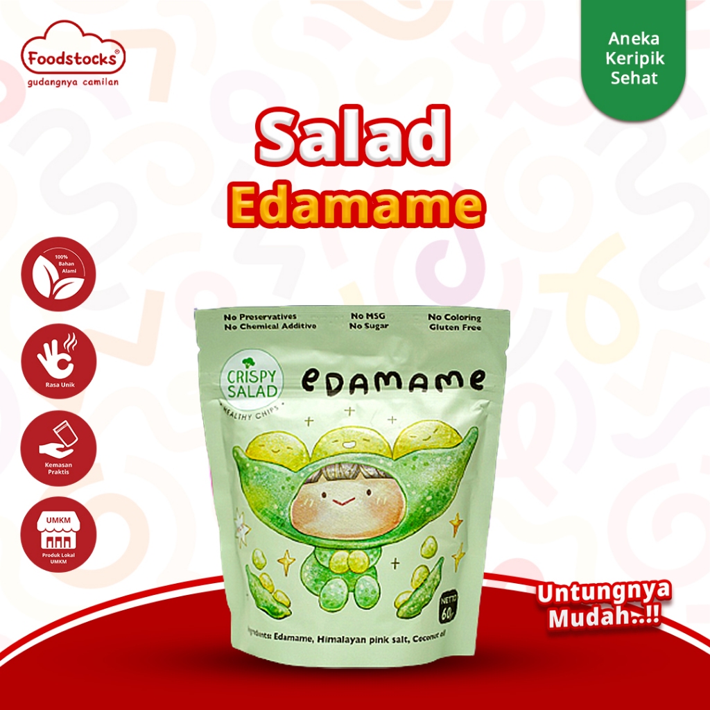 

Edamame Chips / Keripik Edamame Crispy Salad Gluten Free