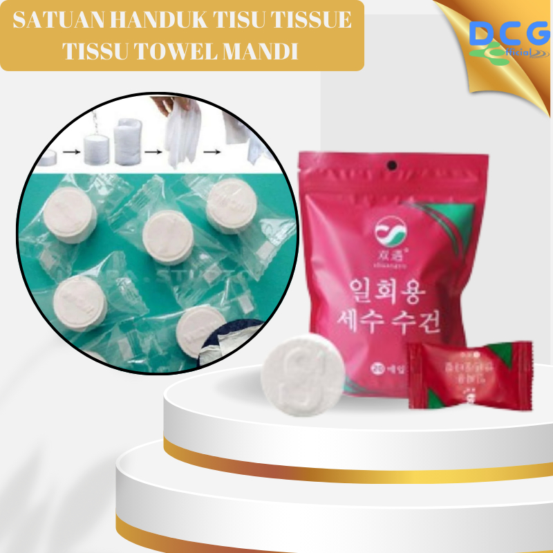 Satuan Handuk Tisu Tissue Tissu Towel Mandi Dewasa Permen Basah Wajah Muka Kecil Perawatan Lembut Mi