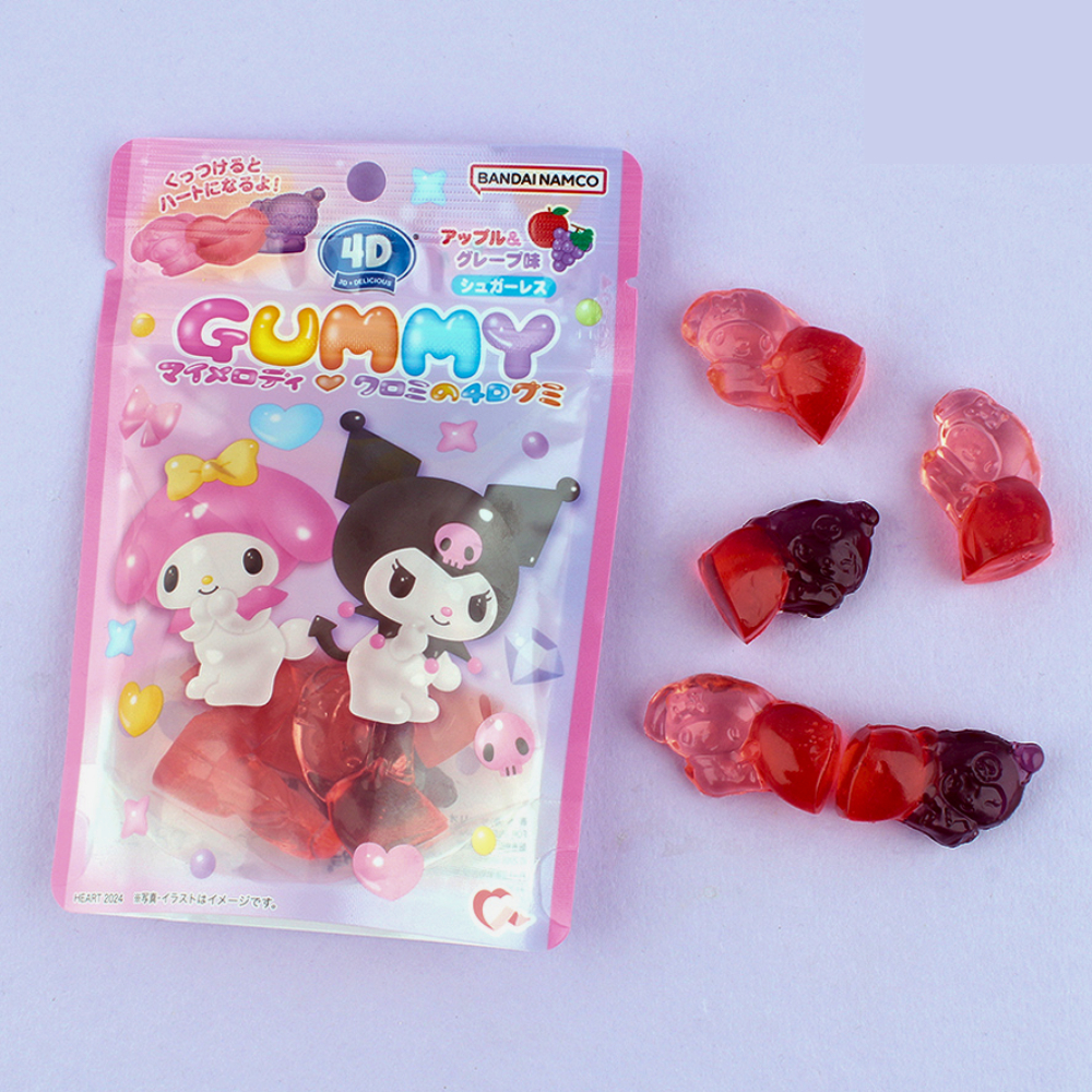 

Sanrio My Melody & Kuromi 4D Gummy - Apple and Grape 60g