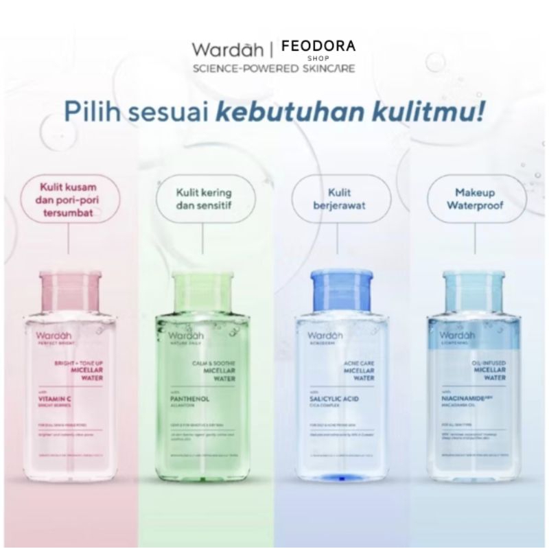 Wardah Micellar Water Pump 400ml