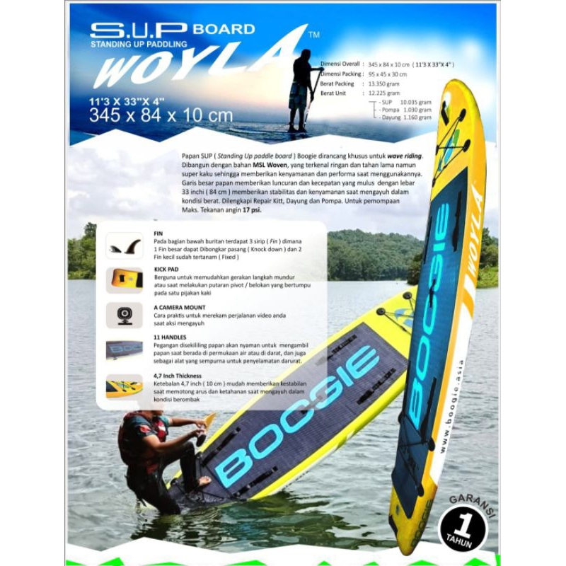 Boogie - SUP Woyla Boogie Standing Up Paddle Board Boogie