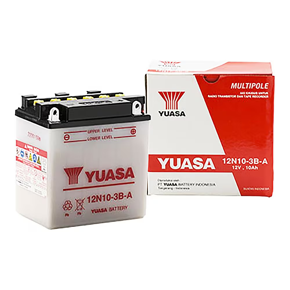 AKI MULTI YUASA 12N10 3B A AKI BASAH VESPA 12N10-3B-A Aki Motor Roda tiga Viar kaisar Nozomi TOSSA o