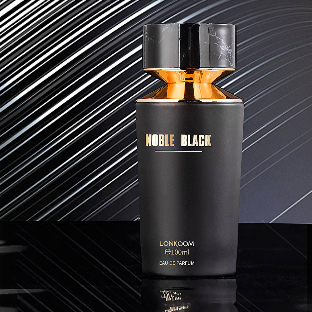 Lonkoom Parfum Pria Tahan Lama EDP 100ml Noble Black Aroma Maskulin Gentleman Old Money