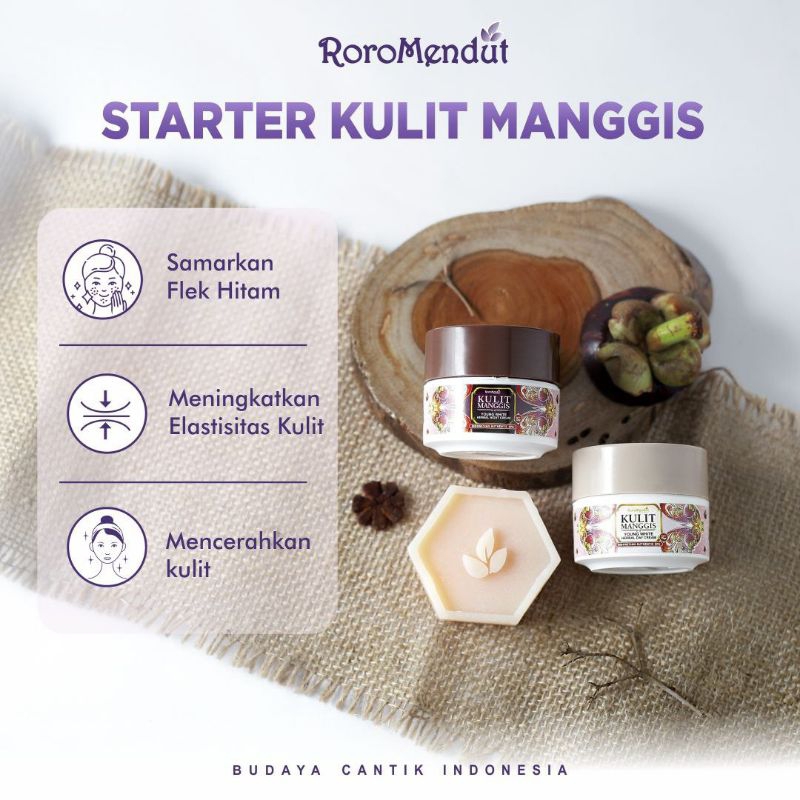 RORO MENDUT SKINCARE PAKET CREAM KULIT MANGGIS