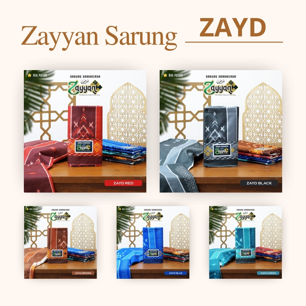 DISKON ZAYYAN SARUNG SAMARINDA ASLI JUMBO ( 117 X 100 CM ) ( ZAYD ) HALUS DAN WANGI / SARUNG PRIA