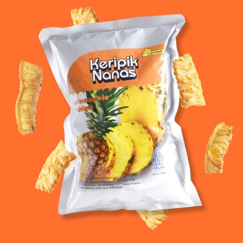 

Keripik Nanas Levina 100 gram kripik buah oleh oleh khas Malang