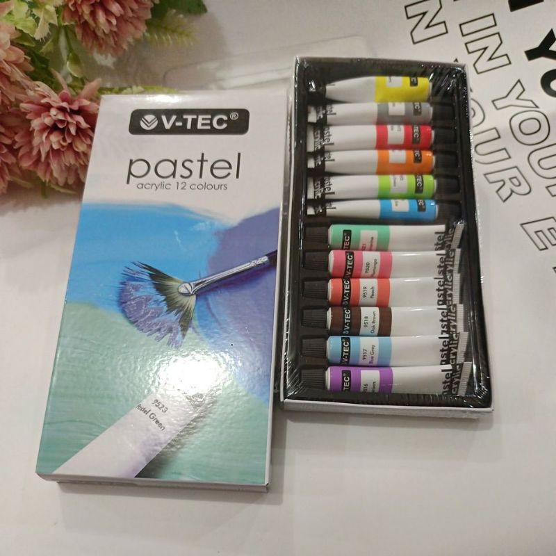 

V-Tec Acrylic 12 colours Pastel