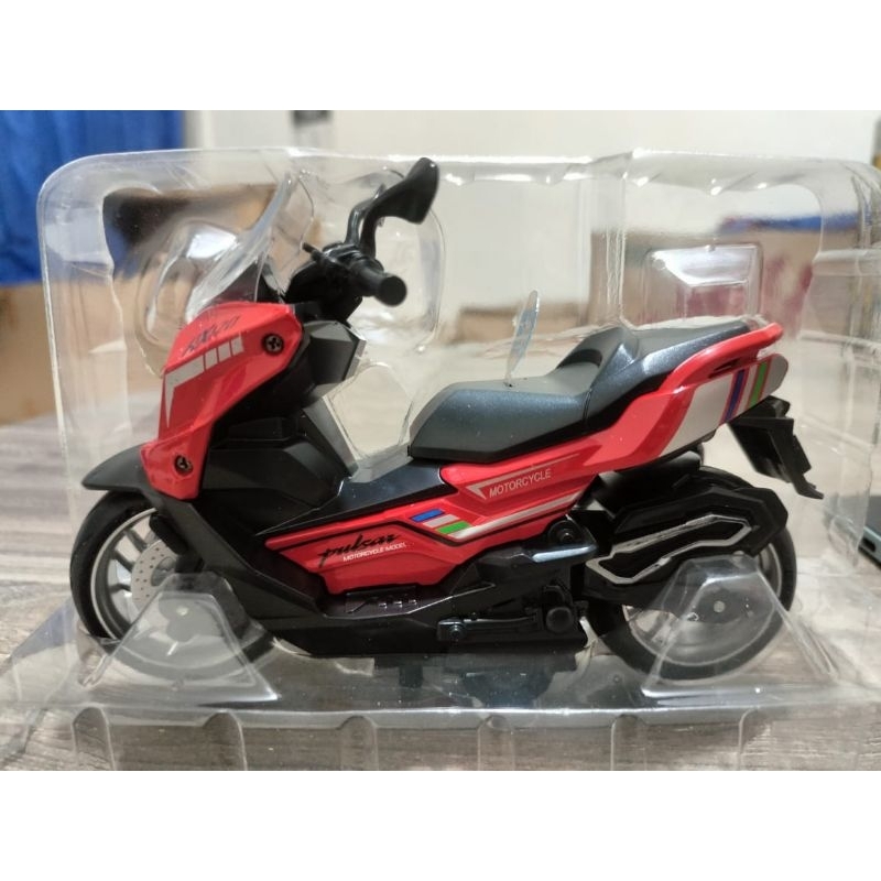 GROSIR mainan motor RX120-DIECAST motor matic rx120 mainan anak sepeda motor miniatur motorcycle