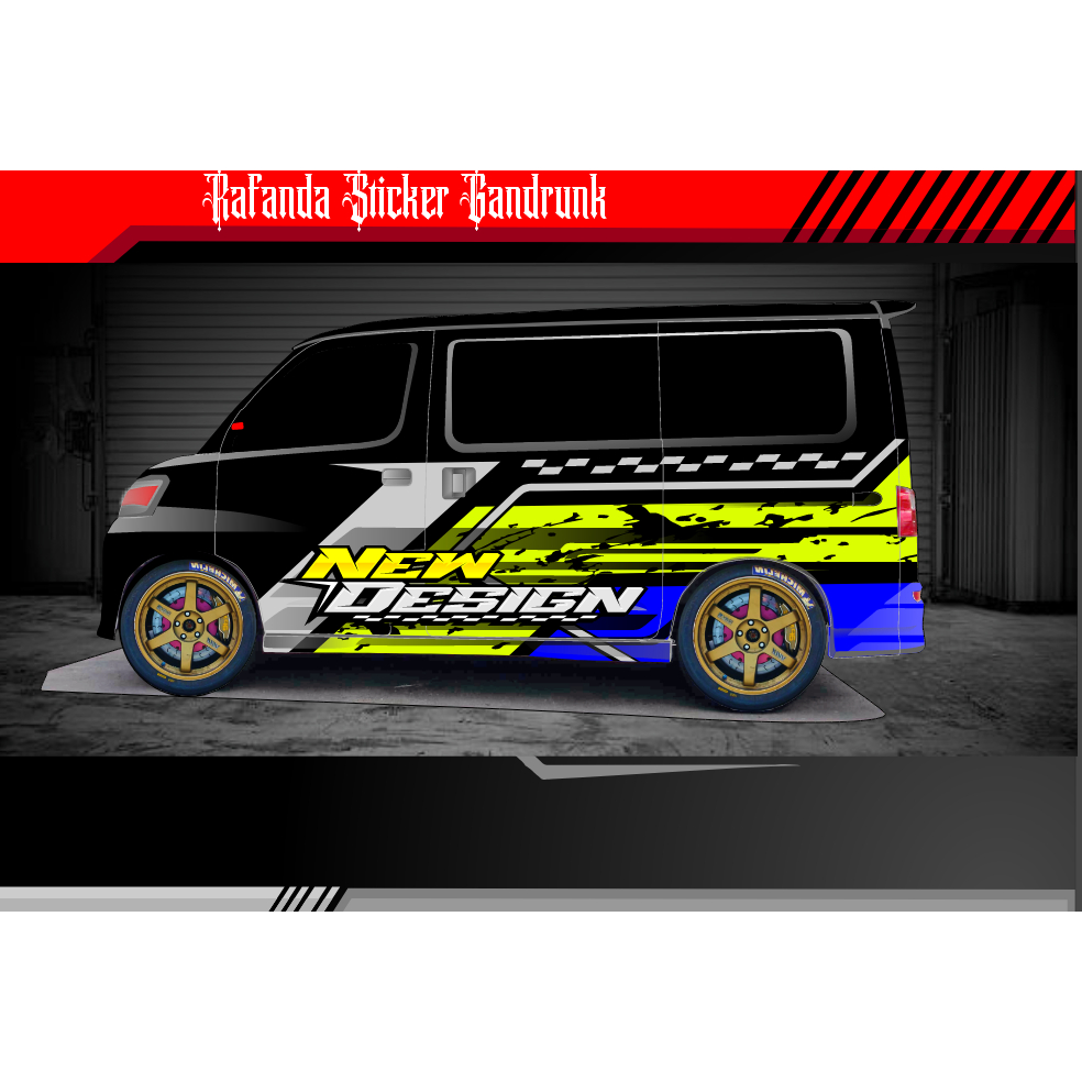 STIKER DECAL GRANDMAX BLINDVAN LUXIO APV AVANZA DLL