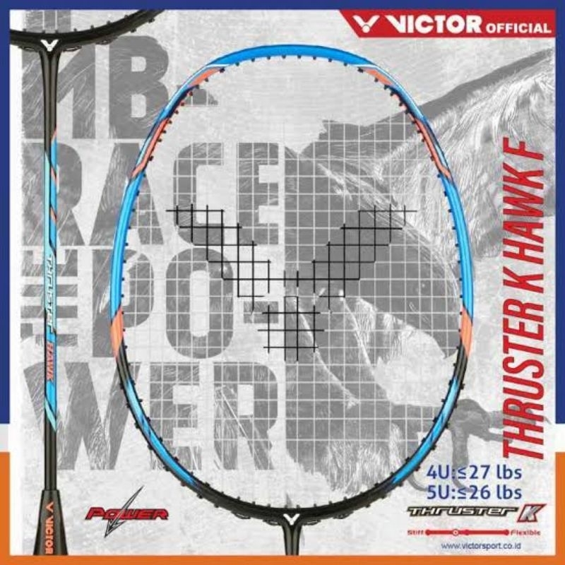 RAKET VICTOR THRUSTER K HAWK TK HAWK Original RAKET BULUTANGKIS