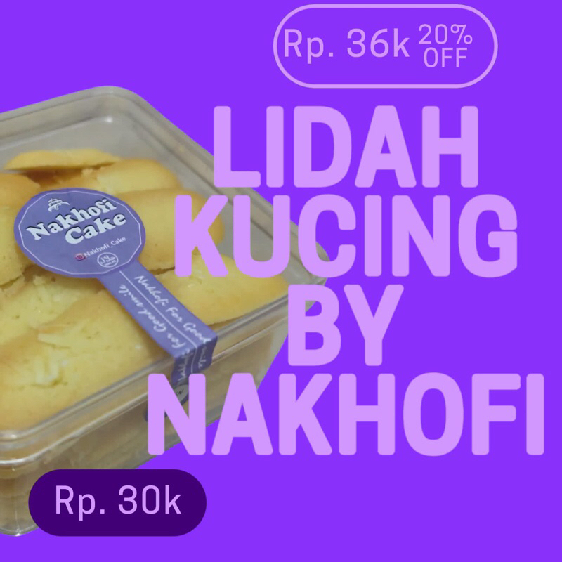 

Cookis Lidah kucing Keju