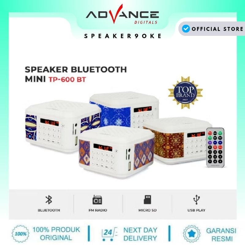 speaker advance tp-600BT/tp 600BT/speaker aja tanpa memori
