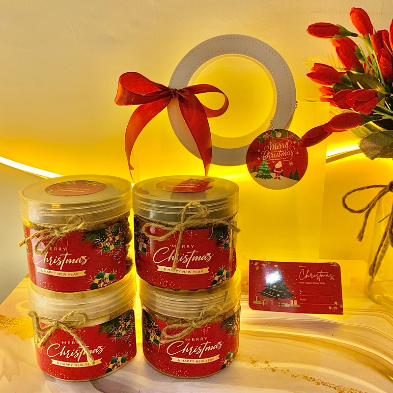 HAMPERS KUE KERING LEBARAN TAS TRANSPARAN/GIFTBOXMURAH