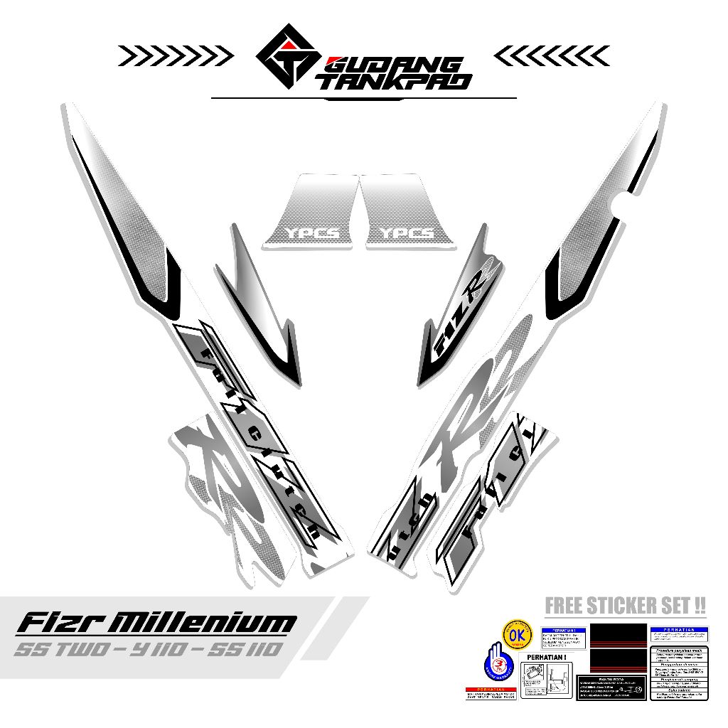 STRIPING MOTOR YAMAHA FIZ R / MTF 18 / STIKER STRIPING F1ZR / STIKER POLET FIS R / STRIPING FIZ R / 