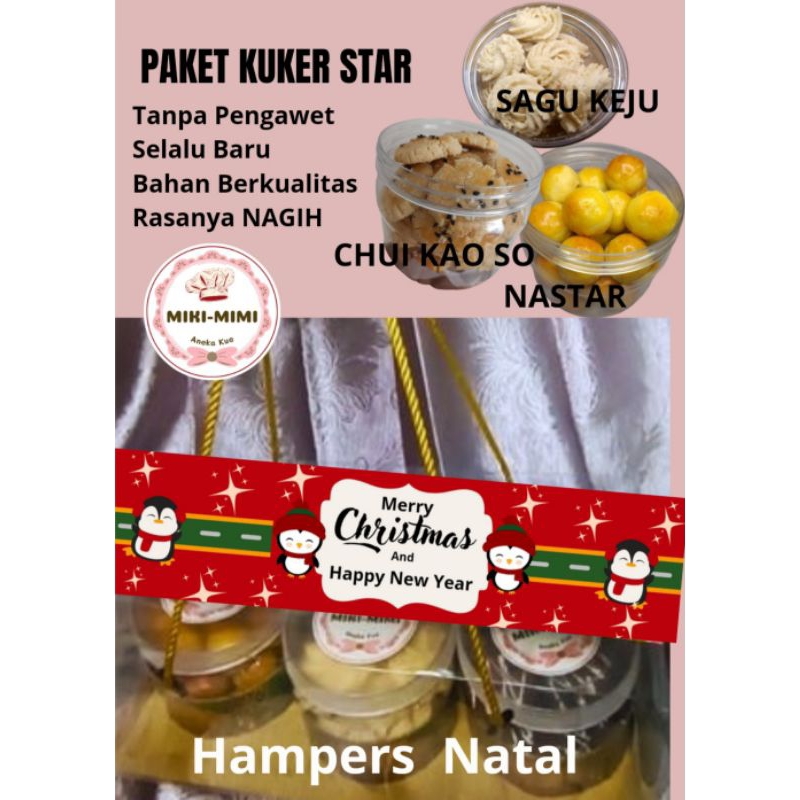 

Hampers Natal Star, paket Natal, Paket Kue Kering, kue Premium