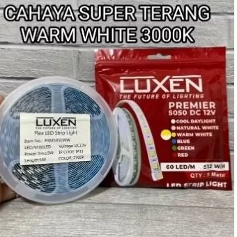 Lampu Led Strip 5050 DC 12V Luxen 5M 5Meter