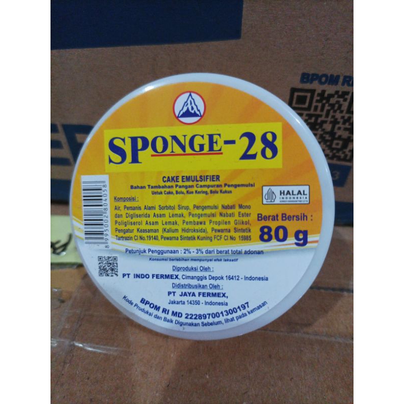 

Sponge-28 Cake Elmusifier Pengelmusi Kue 80 Gram