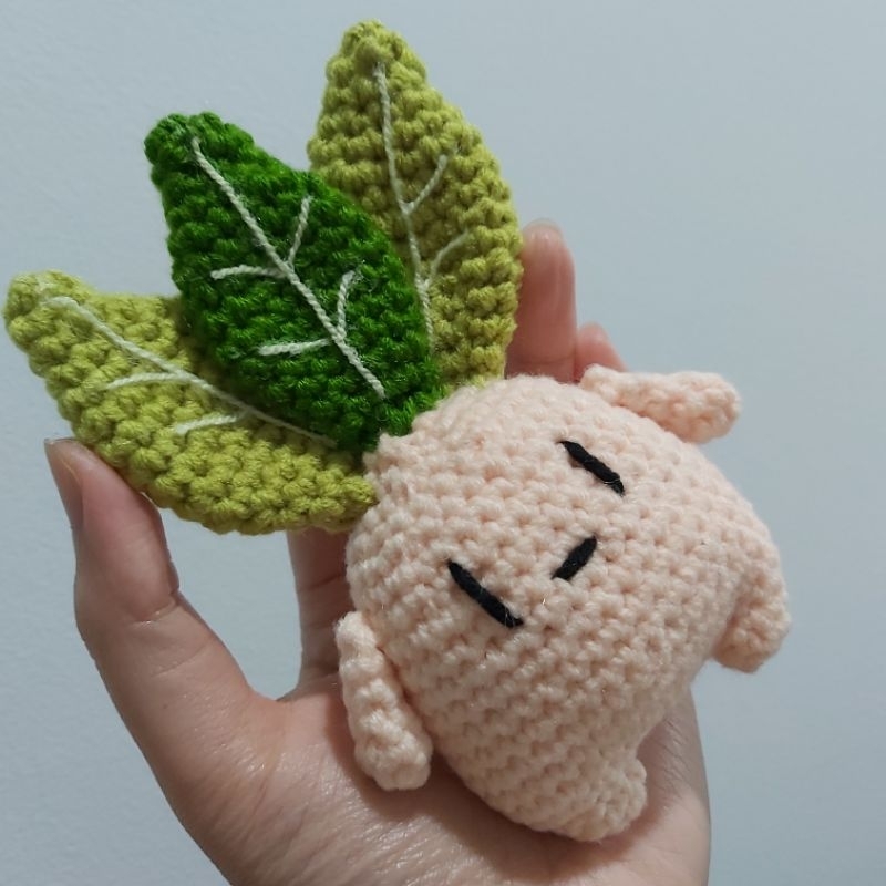 Boneka Rajut Mandrake Harry Potter | Mandrake Amigurumi Crochet Keychain | Gantungan Kunci Rajut | B