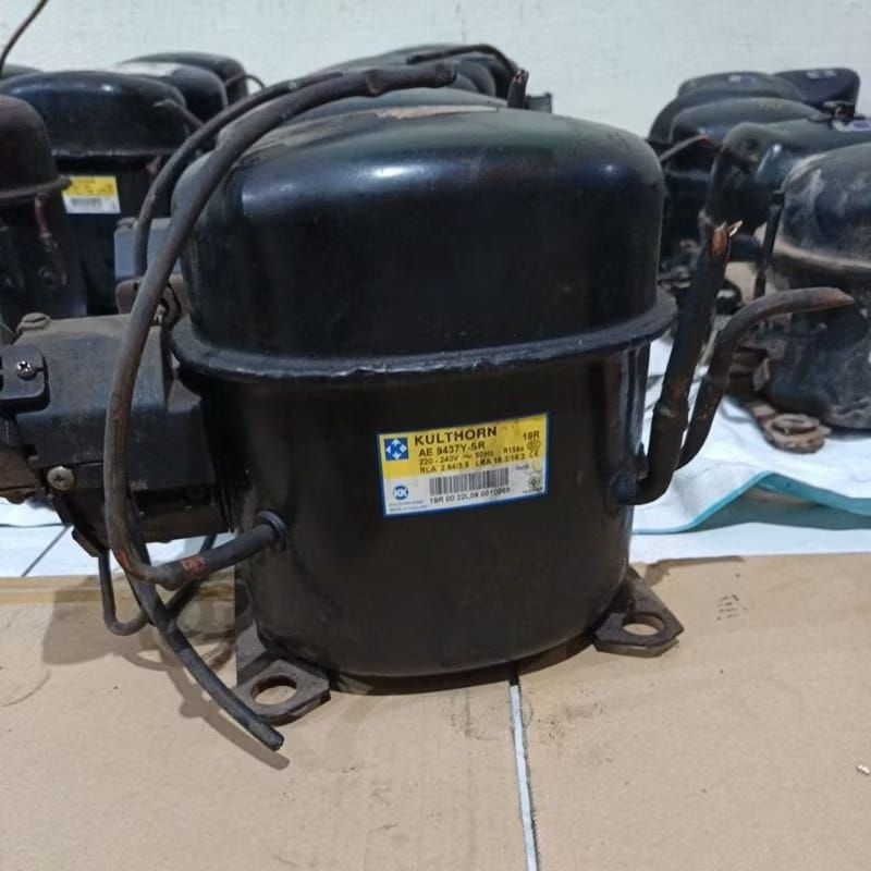 KOMPRESOR KULKAS 1 /2 PK, 1/3 Pk 1/4 PK, 1/5 PK KULTRON # COMPRESSOR KULTRHON 1/2 PK AE9437 Y- SR  ,