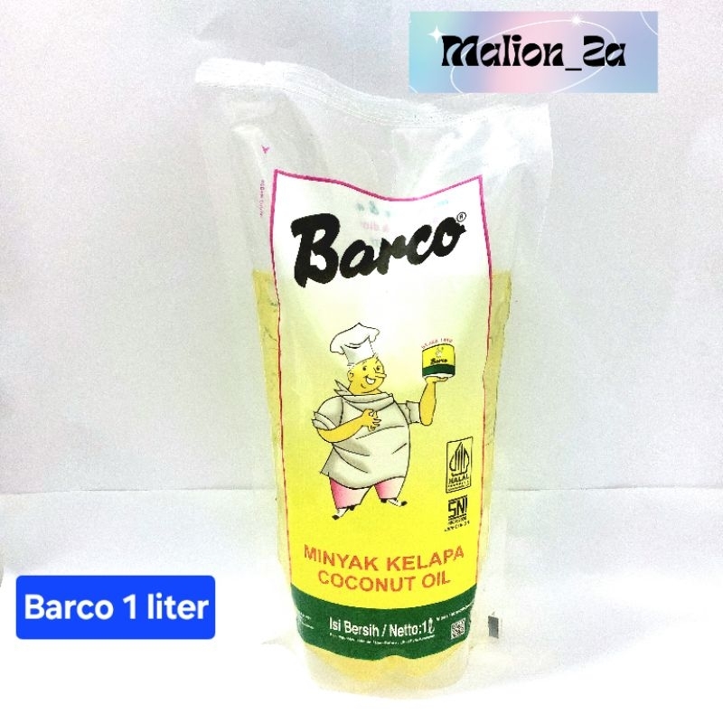 

Minyak goreng kelapa Barco 1 liter
