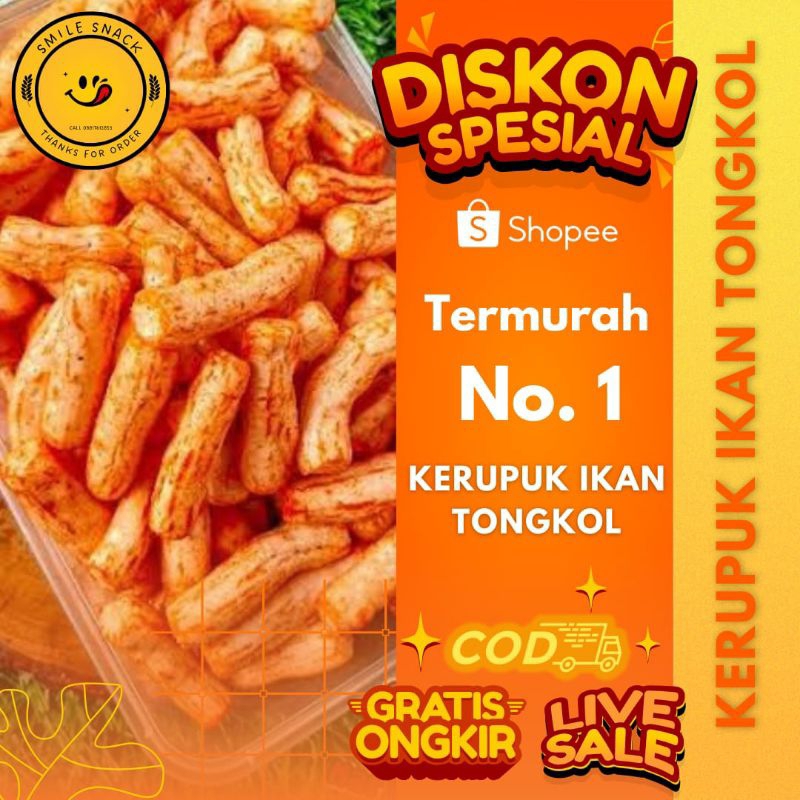 

Kerupuk Tongkol Pedas Gurih Renyah. Terlaris!!