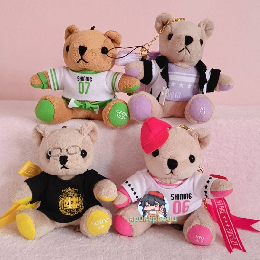 Gantungan Boneka Uta no Prince Sama Utapri Kuma Prince Cecil Aijima Ai Mikaze Natsuki Shinomiya Syo 