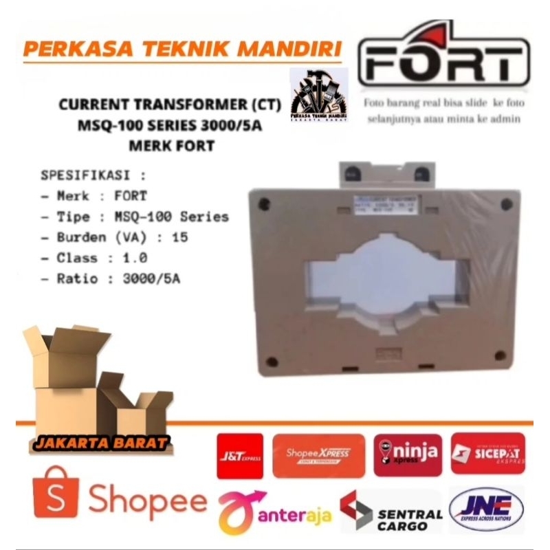 CURRENT TRNSFOMER FORT CT MSQ-100 SERIES 3000-5A FORT