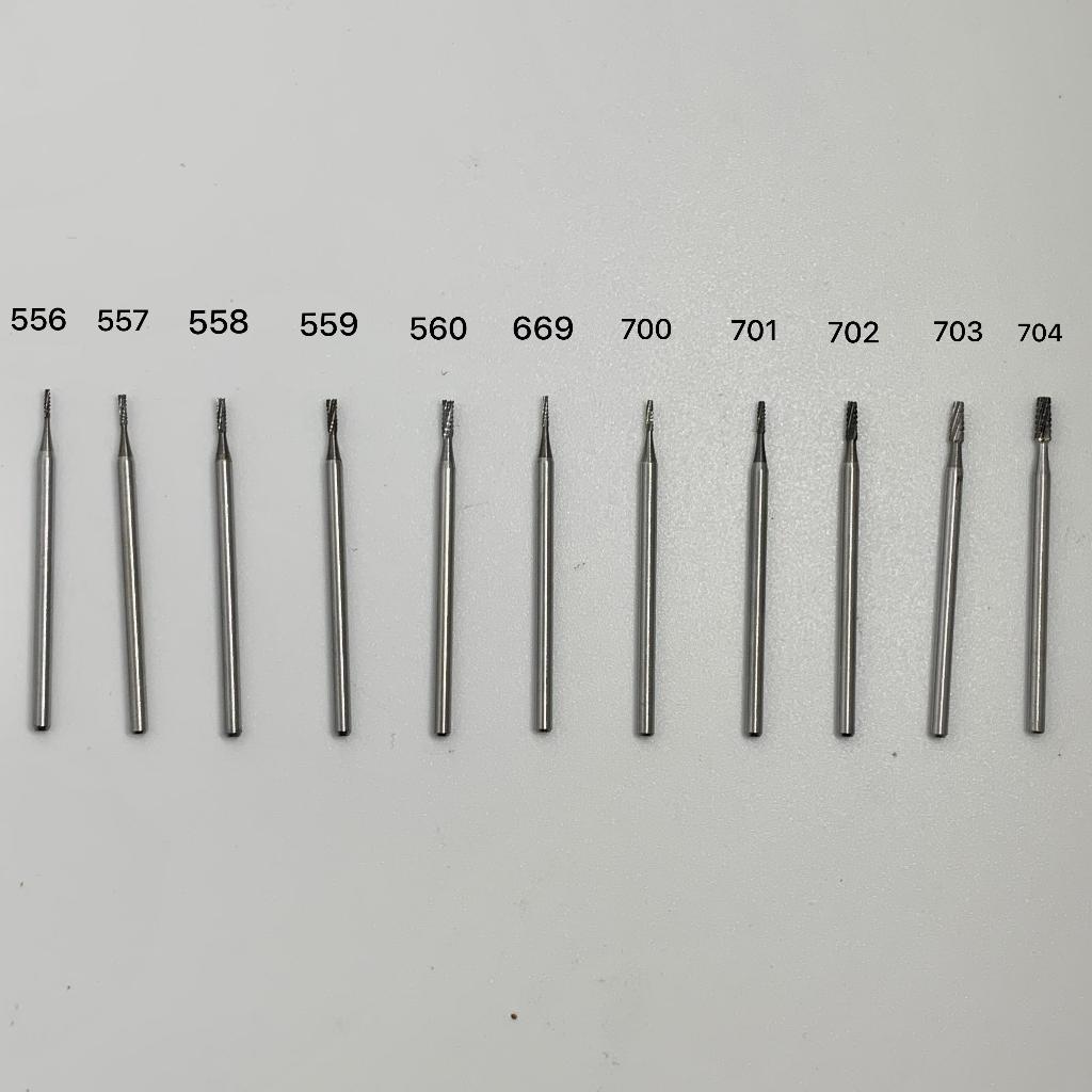 Dental Surgical Bur Tulang Carbide Tungsten Tappered Fissure Odontek Seperti SS