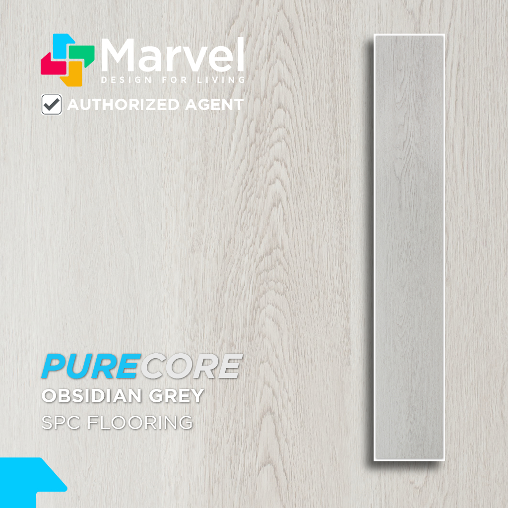 Marvel SPC Lantai kayu Obsidian Grey / Box