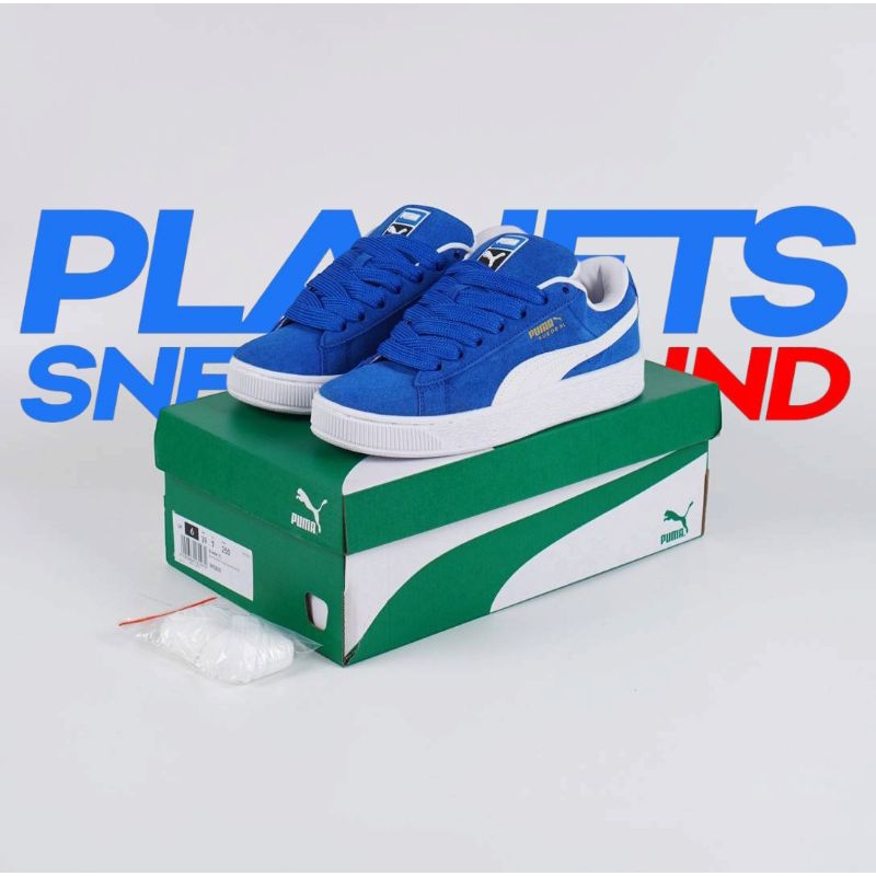 Sepatu Puma Suede XL Royal Blue White