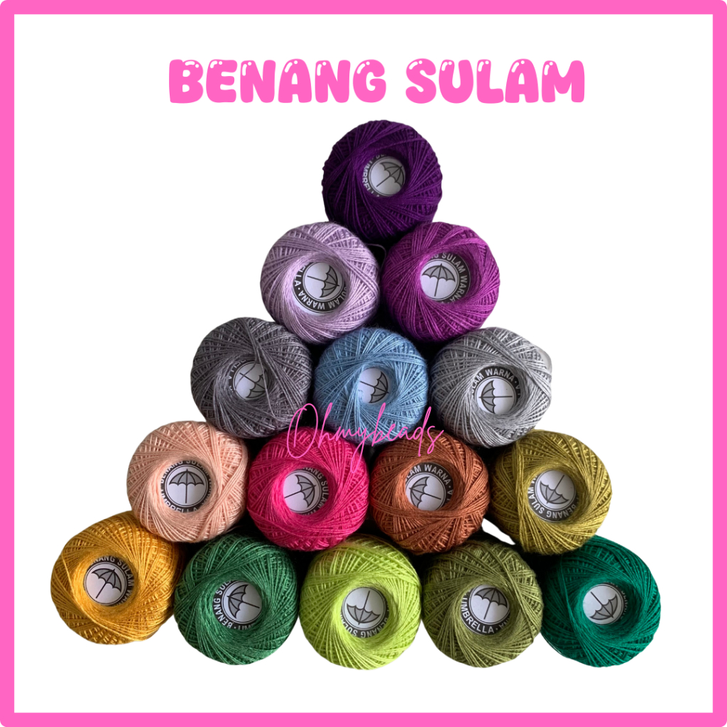 1 Roll Benang sulam Payung / Benang Sulam / Benang Rajut / Benang Jahit