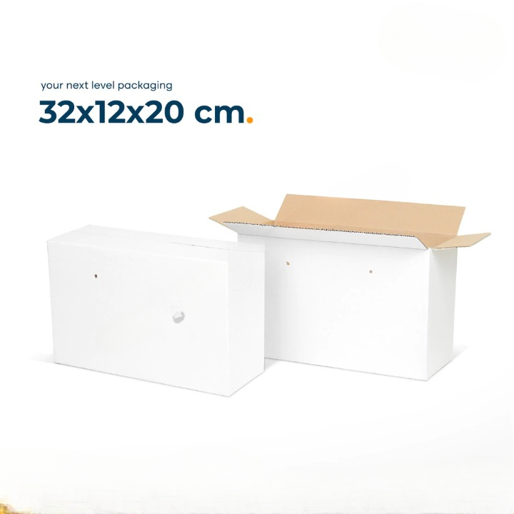 

(10pcs) Kardus Kotak Kemasan Snack Cemilan Pasar Box Sembako Size 32x12x20cm