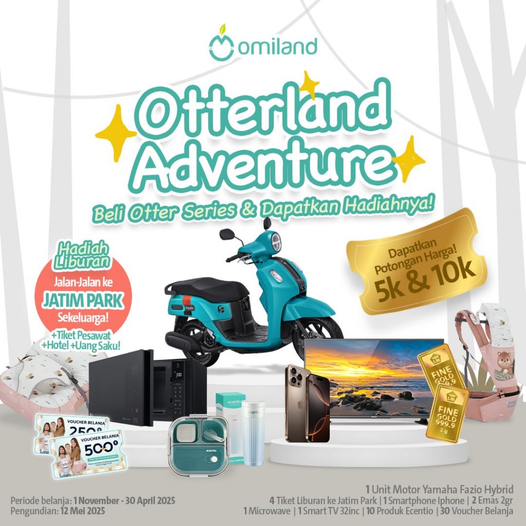 *PROMO* OTTER OMILAND Kasur Dakron + Kelambu / Sofa Bayi Multi Fungsi / Matras Set Selimut Bayi