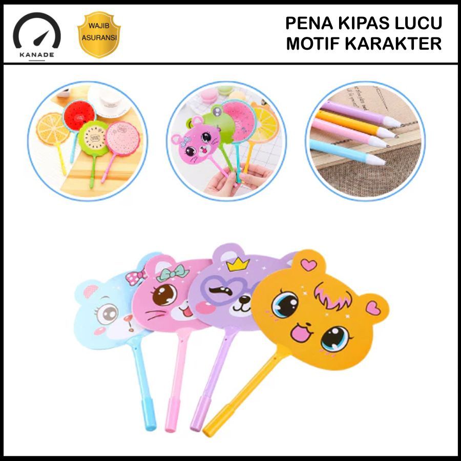 

Pena Pulpen Gel Kipas Pena Kipas Animal & Buah Pulpen Kipas Karakter Lucu Souvenir Alat Tulis Sekolah
