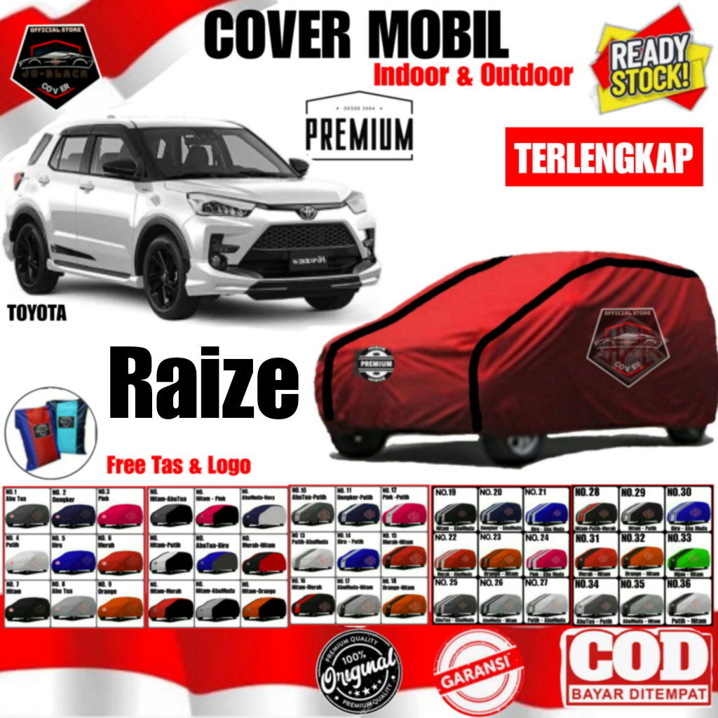 Cover Body Mobil  Toyota Raize/ Cover Mobil Raize/ Selimut Mobil Raize/ Sarung Mobil Raize